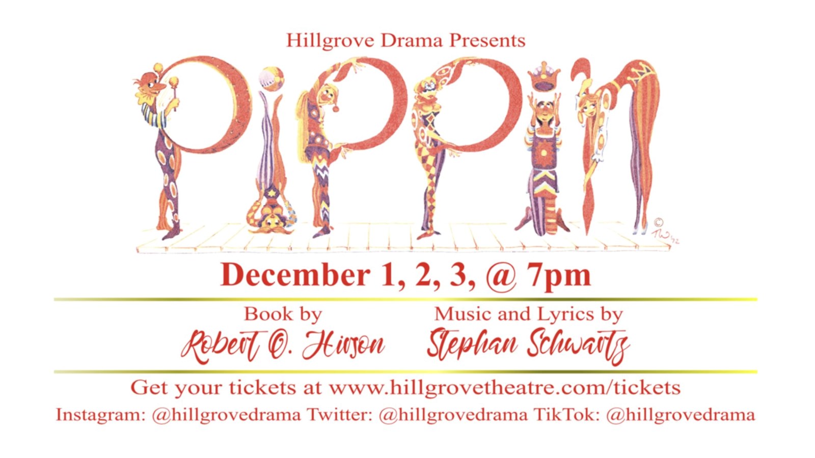 Hillgrove Drama Presents... Pippin. Dec. 1-3 @ 7:00 PM
